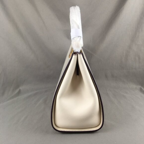 Tory Burch Eleanor Spazzolato Satchel Bag white - Picture 4 of 16